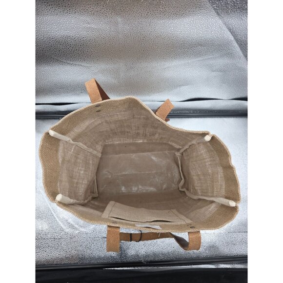 Apolis Global Citizen #WomanUp Burlap Tote Bag NWT - Picture 4 of 9